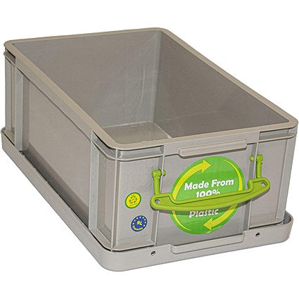 Really Useful Recycled Storage Box, 9 Litre, Grey