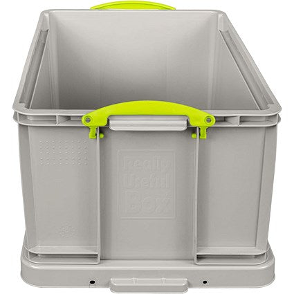Really Useful Recycled Storage Box, 64 Litre, Grey