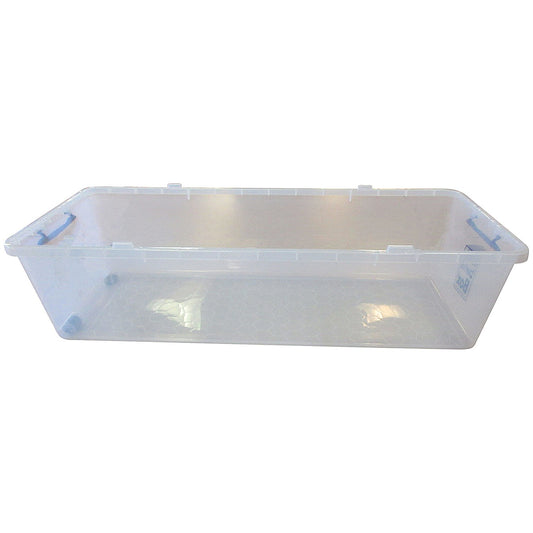 Really Useful Storage Box, 134 Litre, Base Only, Clear