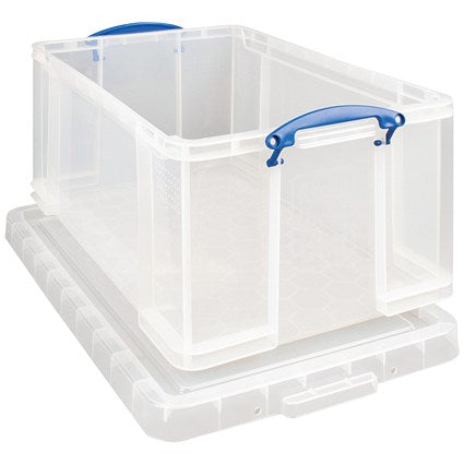 Really Useful Storage Box, 64 Litre, Clear