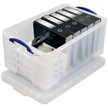 Really Useful Storage Box, 64 Litre, Clear