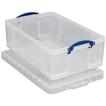 Really Useful Storage Box, 50 Litre, Clear