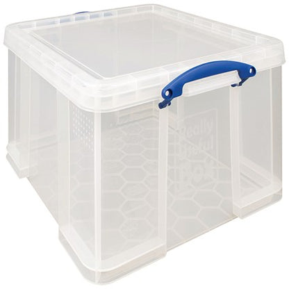 Really Useful Storage Box, 42 Litre, Clear