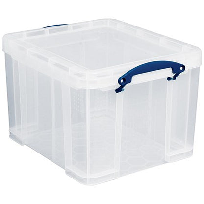Really Useful Storage Box, 35 Litre, Clear