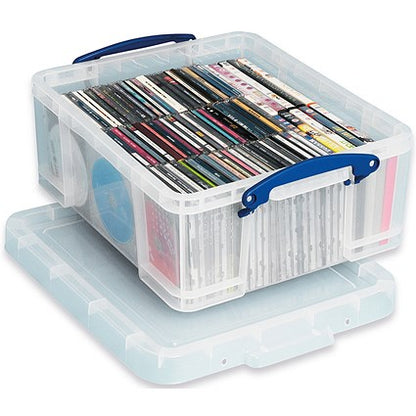 Really Useful Storage Box, 18 Litre, Clear