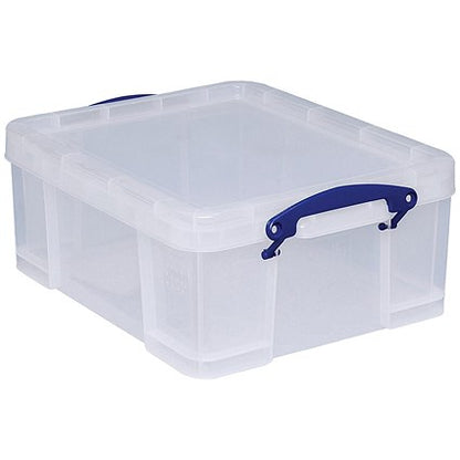 Really Useful Storage Box, 18 Litre, Clear