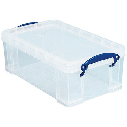 Really Useful Storage Box, 9 Litre, Clear