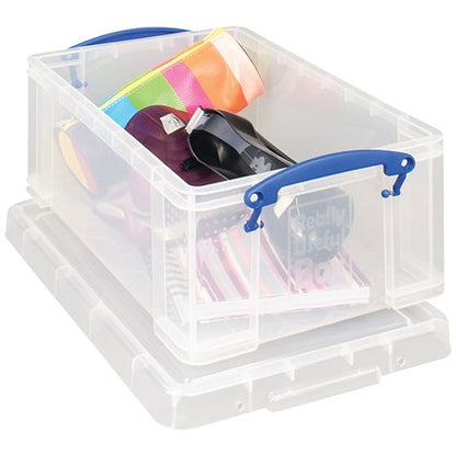 Really Useful Storage Box, 9 Litre, Clear