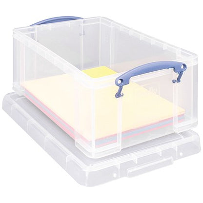 Really Useful Storage Box, 9 Litre, Clear