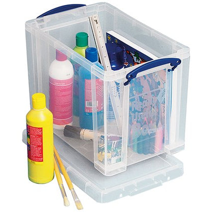 Really Useful Storage Box, 19 Litre, Clear