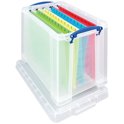 Really Useful Storage Box, 19 Litre, Clear