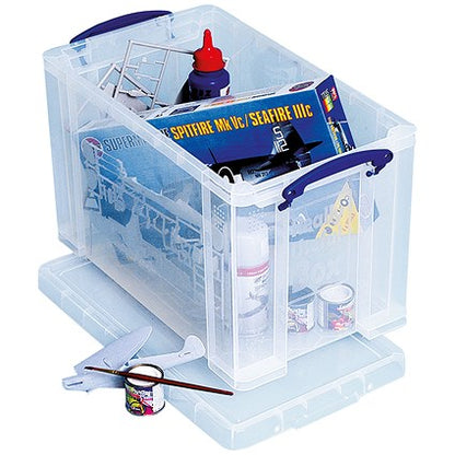 Really Useful Storage Box, 24 Litre, Clear