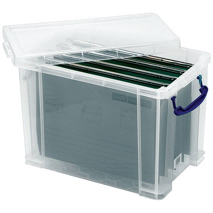 Really Useful Storage Box, 24 Litre, Clear