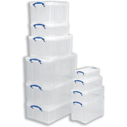 Really Useful Storage Box, 12 Litre, Clear