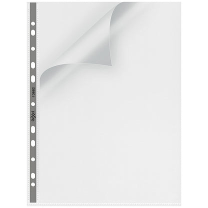 Rexel A4 Nyrex Presentation Pockets, 90 Micron, Top & Side Opening, Pack of 25