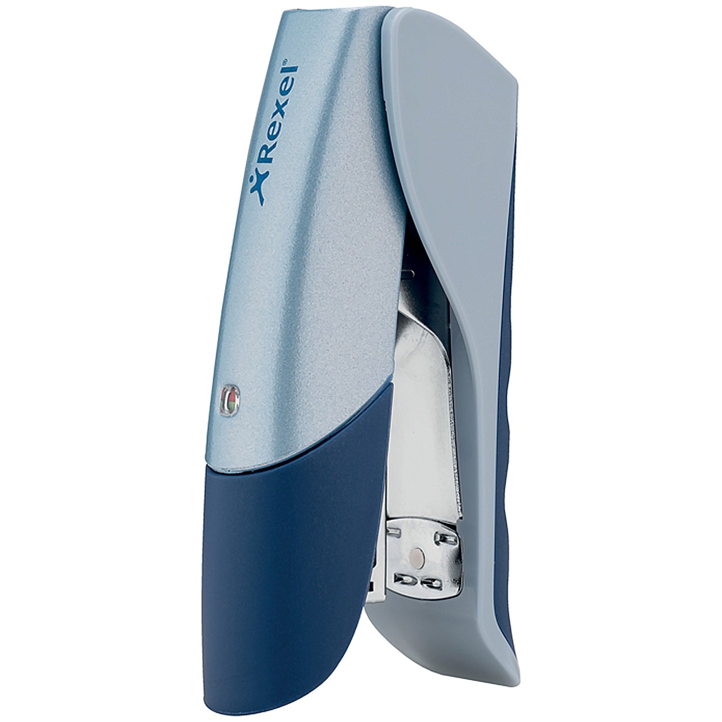 Rexel Gazelle Half Strip Stapler - Silver & Blue