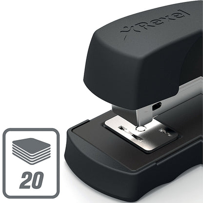 Rexel Aquarius Full Strip Stapler, Capacity 20 Sheets, Black