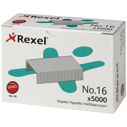 Rexel No. 16(24/6mm) Staples, Pack of 5000