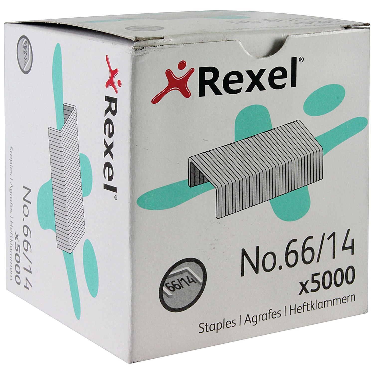 Rexel No. 66(66/14mm) Staples, Pack of 5000