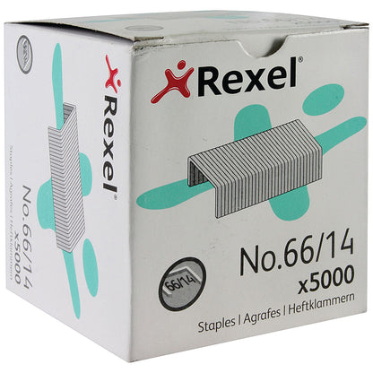 Rexel No. 66(66/14mm) Staples, Pack of 5000