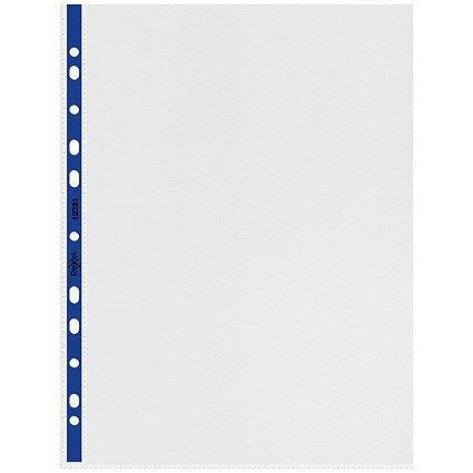 Rexel A4 Nyrex Reinforced Punched Pockets, 75 Micron, Top Opening, Pack of 25