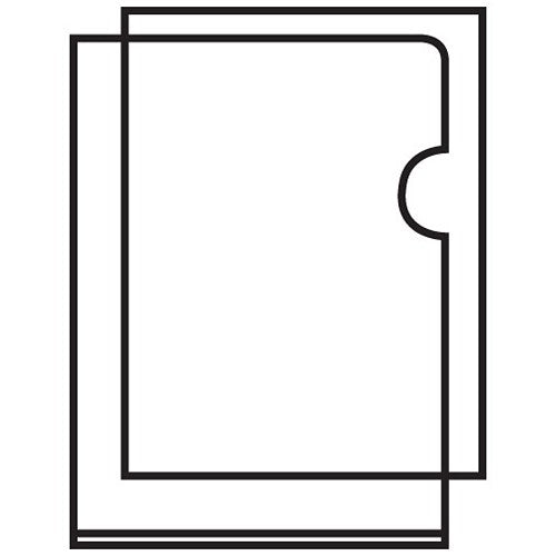 Rexel Anti Slip A4 Cut Flush Folders, Clear, Pack of 25 – Easy2order.co.uk