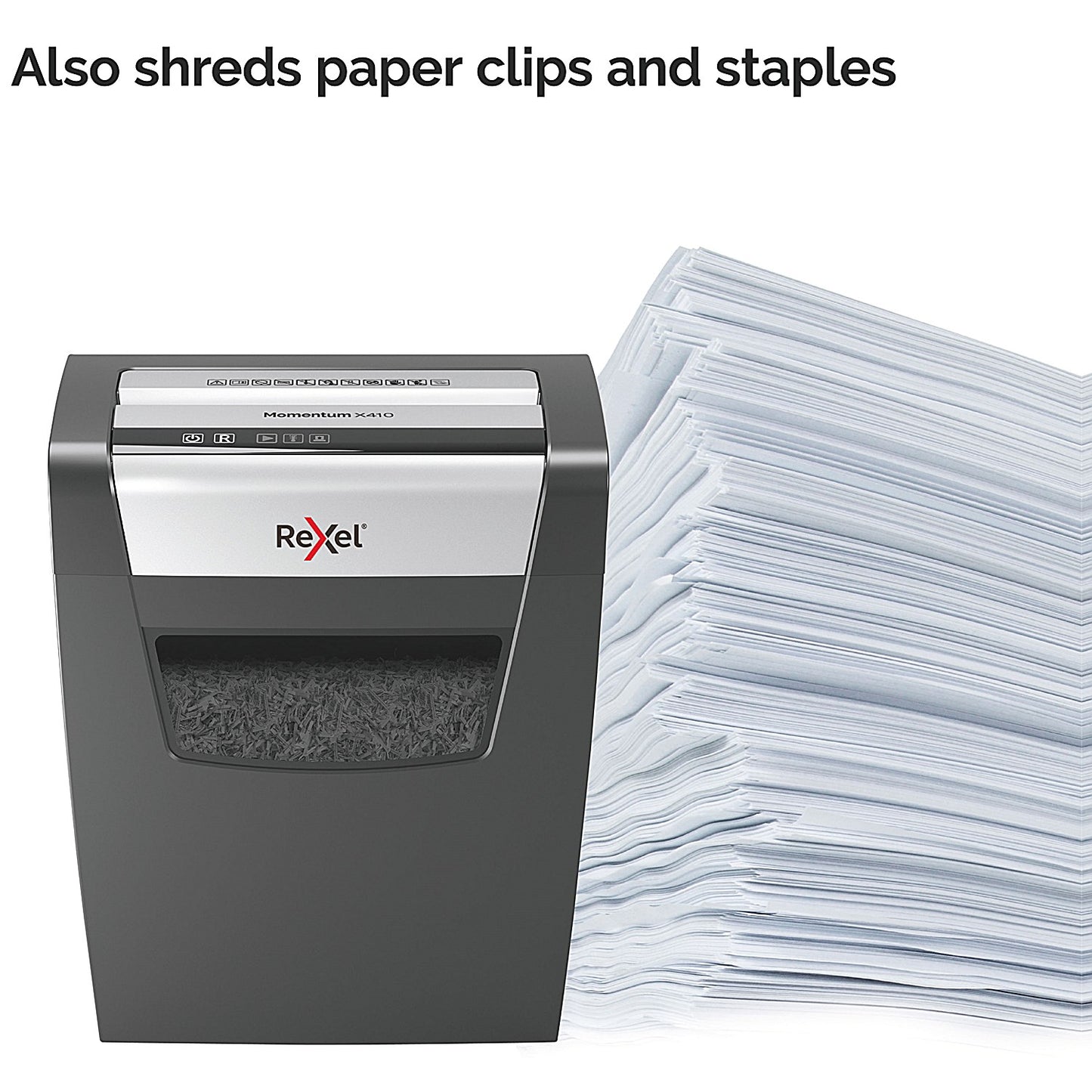 Rexel Momentum X410 P-4 Cross Cut Shredder, 23 Litres