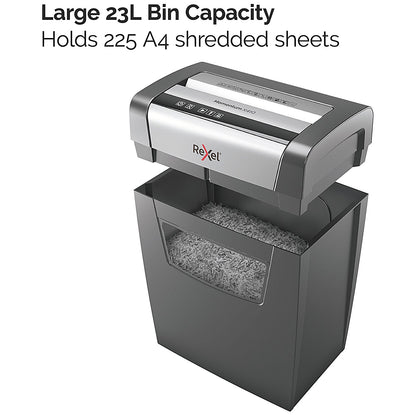 Rexel Momentum X410 P-4 Cross Cut Shredder, 23 Litres