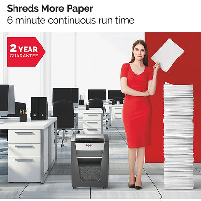 Rexel Momentum X410 P-4 Cross Cut Shredder, 23 Litres