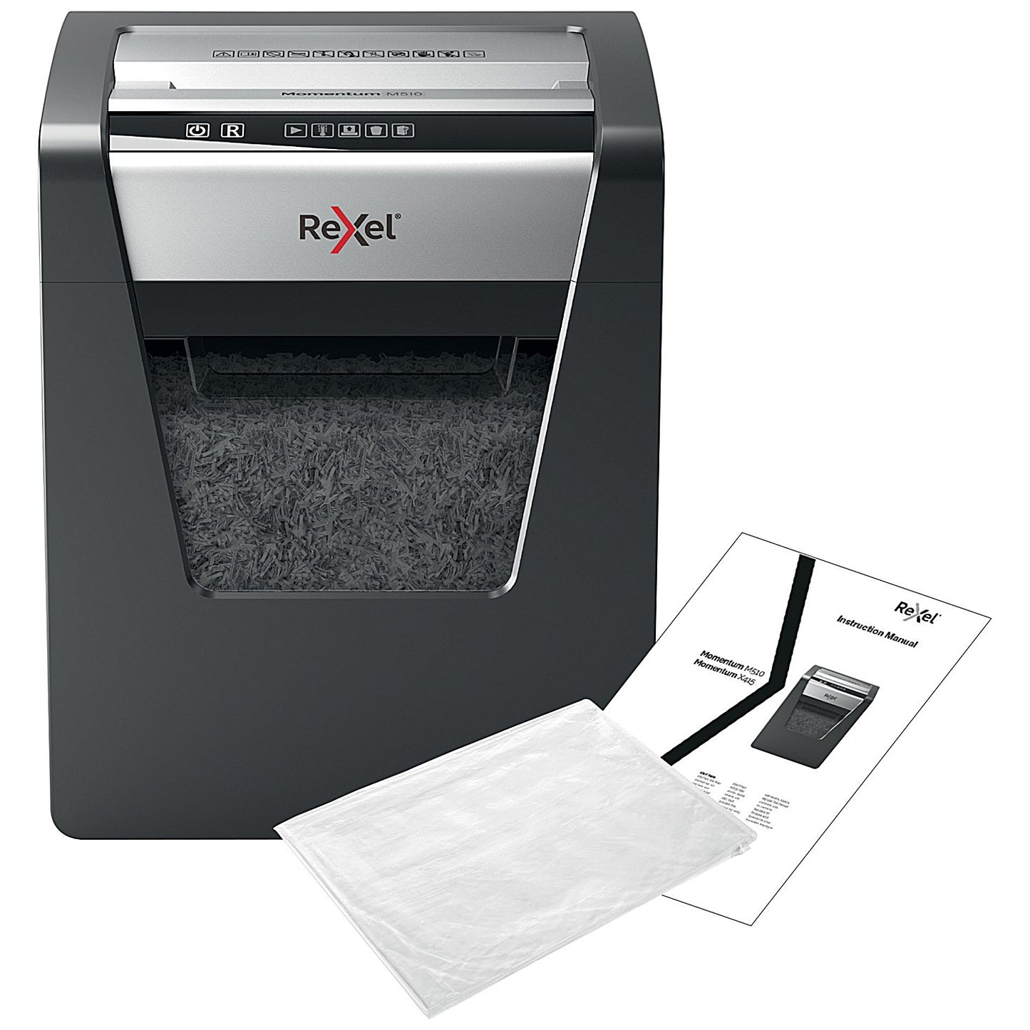Rexel Momentum M510 P-5 Micro-Cut Shredder, 23 Litres