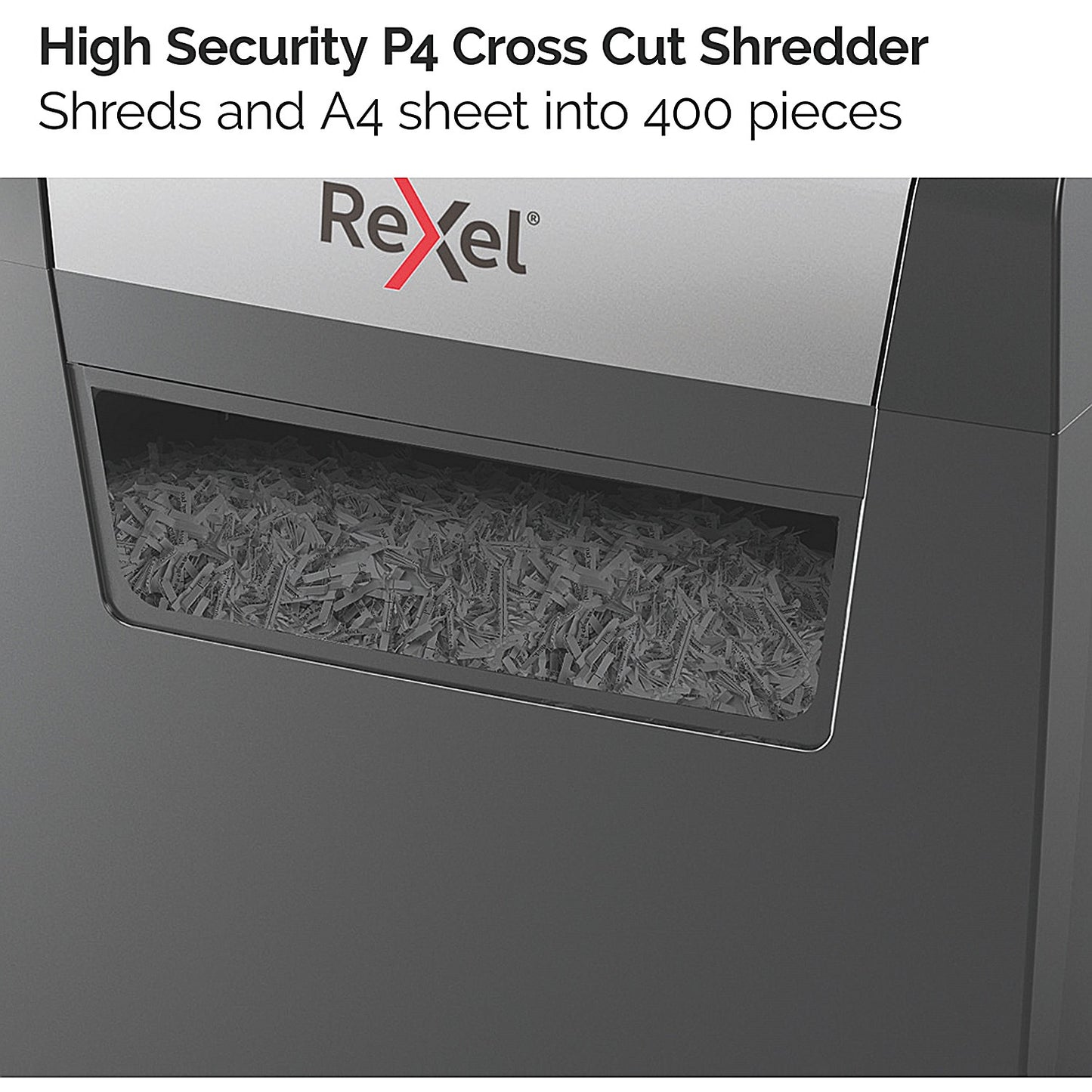 Rexel Momentum X406 P-4 Cross-Cut Shredder, 15 Litres