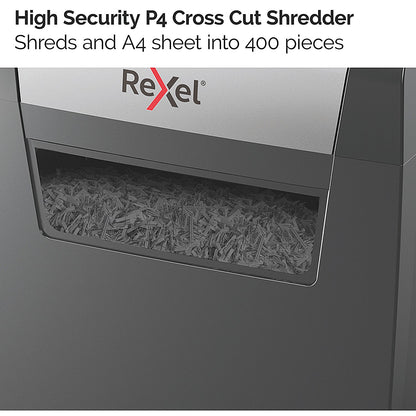 Rexel Momentum X406 P-4 Cross-Cut Shredder, 15 Litres