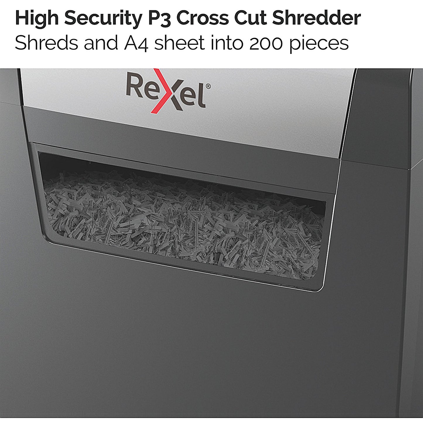 Rexel Momentum X308 P-3 Cross-Cut Shredder, 15 Litres