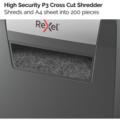 Rexel Momentum X308 P-3 Cross-Cut Shredder, 15 Litres