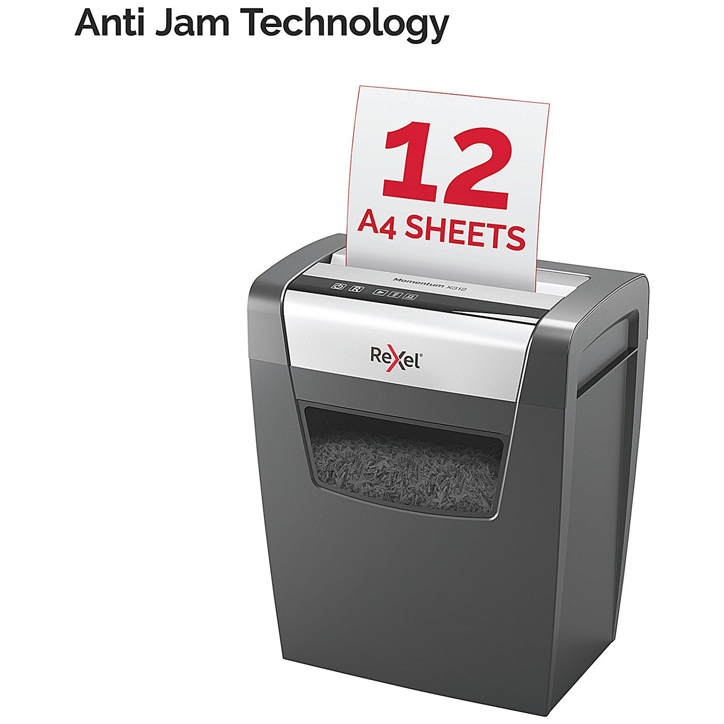 Rexel Momentum X312 P-3 Cross-Cut Shredder, 23 Litres