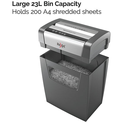 Rexel Momentum X312 P-3 Cross-Cut Shredder, 23 Litres