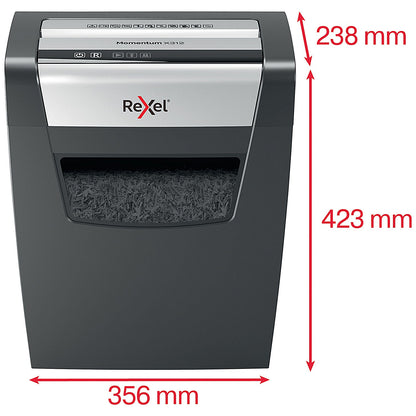 Rexel Momentum X312 P-3 Cross-Cut Shredder, 23 Litres
