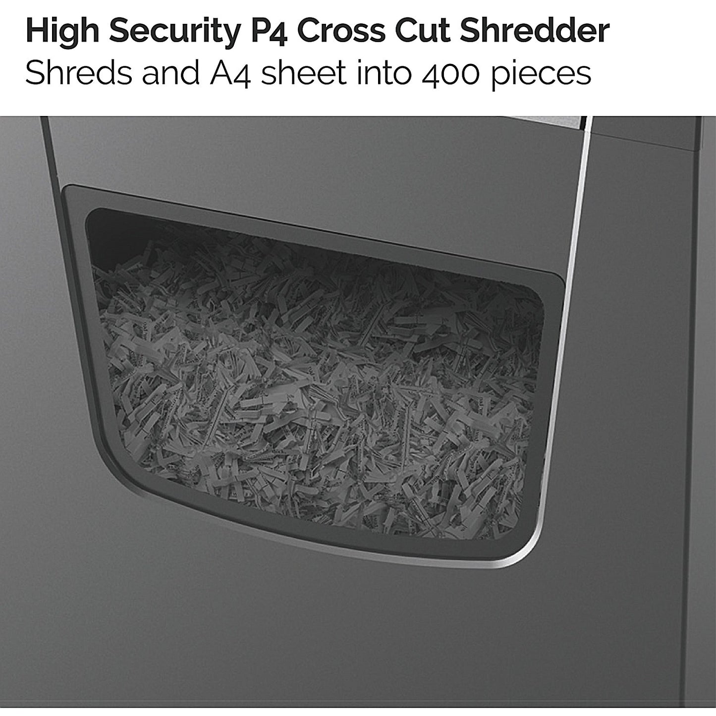 Rexel Momentum X410-SL Slimline P-4 Cross-Cut Shredder, 23 Litres