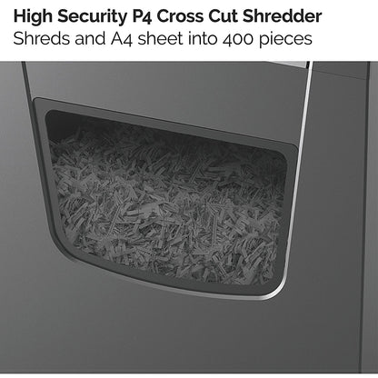 Rexel Momentum X410-SL Slimline P-4 Cross-Cut Shredder, 23 Litres