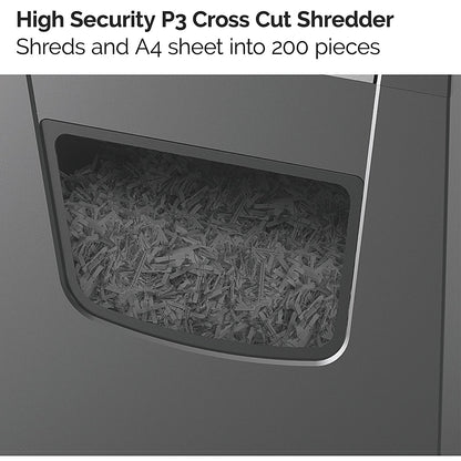 Rexel Momentum X312-SL Slimline P-3 Cross-Cut Shredder, 23 Litres