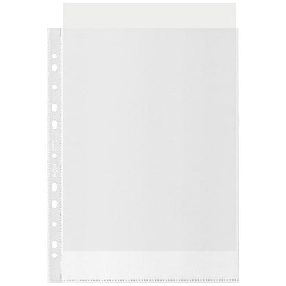 Rexel A4 Recycled Punched Pockets, 70 Micron, Top Opening, Pack of 100