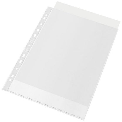 Rexel A4 Recycled Punched Pockets, 70 Micron, Top Opening, Pack of 100