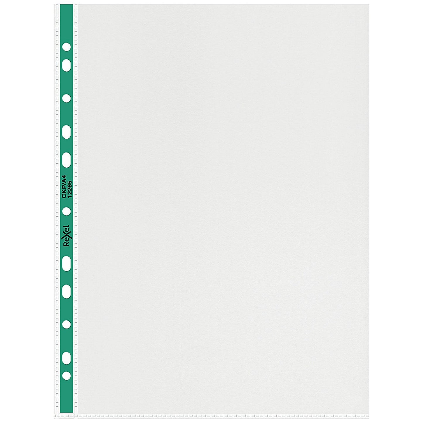 Rexel A4 Punched Pockets, 90 Micron, Top Opening, Pack of 25