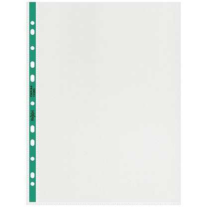 Rexel A4 Punched Pockets, 90 Micron, Top Opening, Pack of 25