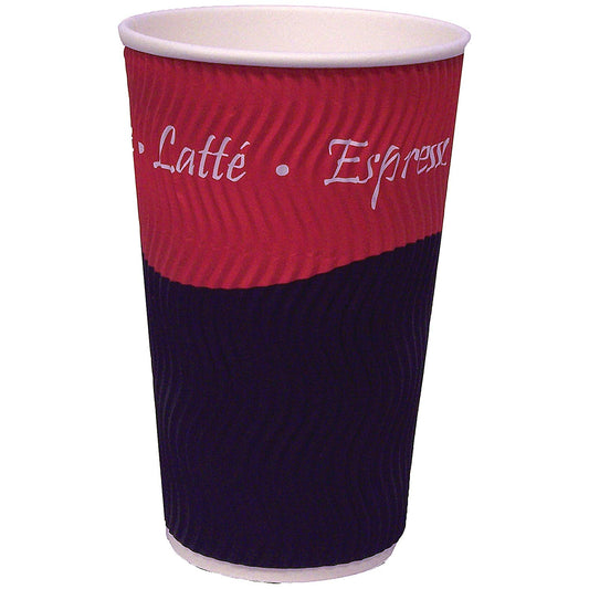 Caterpack 250ml Rippled Wall Hot Cups, Pack of 25 Easy2Order : RY04635