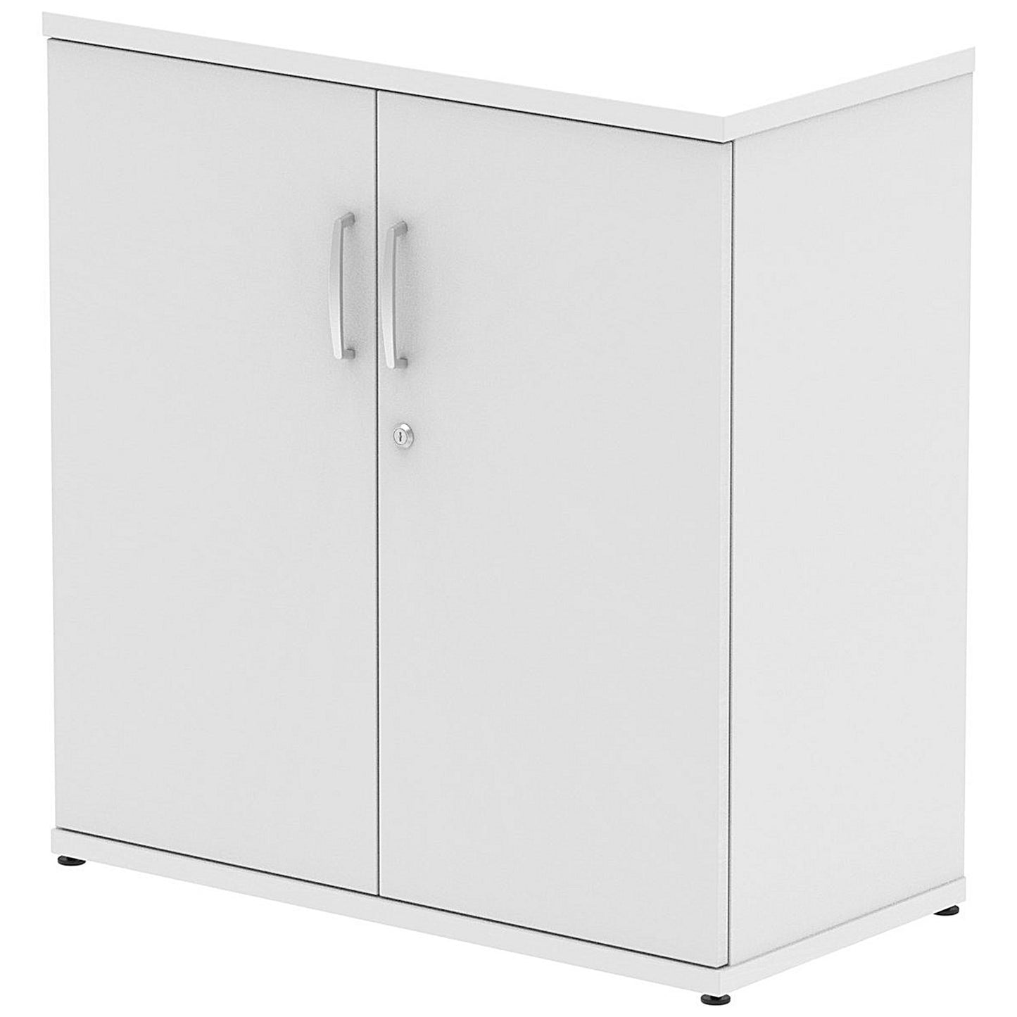 Impulse Low Cupboard, 1 Shelf, 800mm High, White