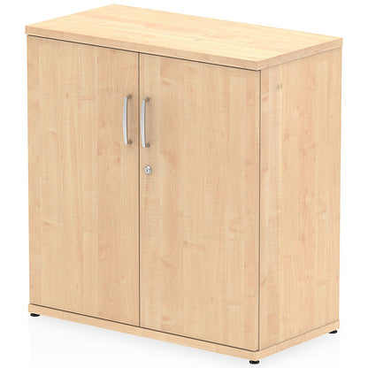 Impulse Low Cupboard, 1 Shelf, 800mm High, Maple