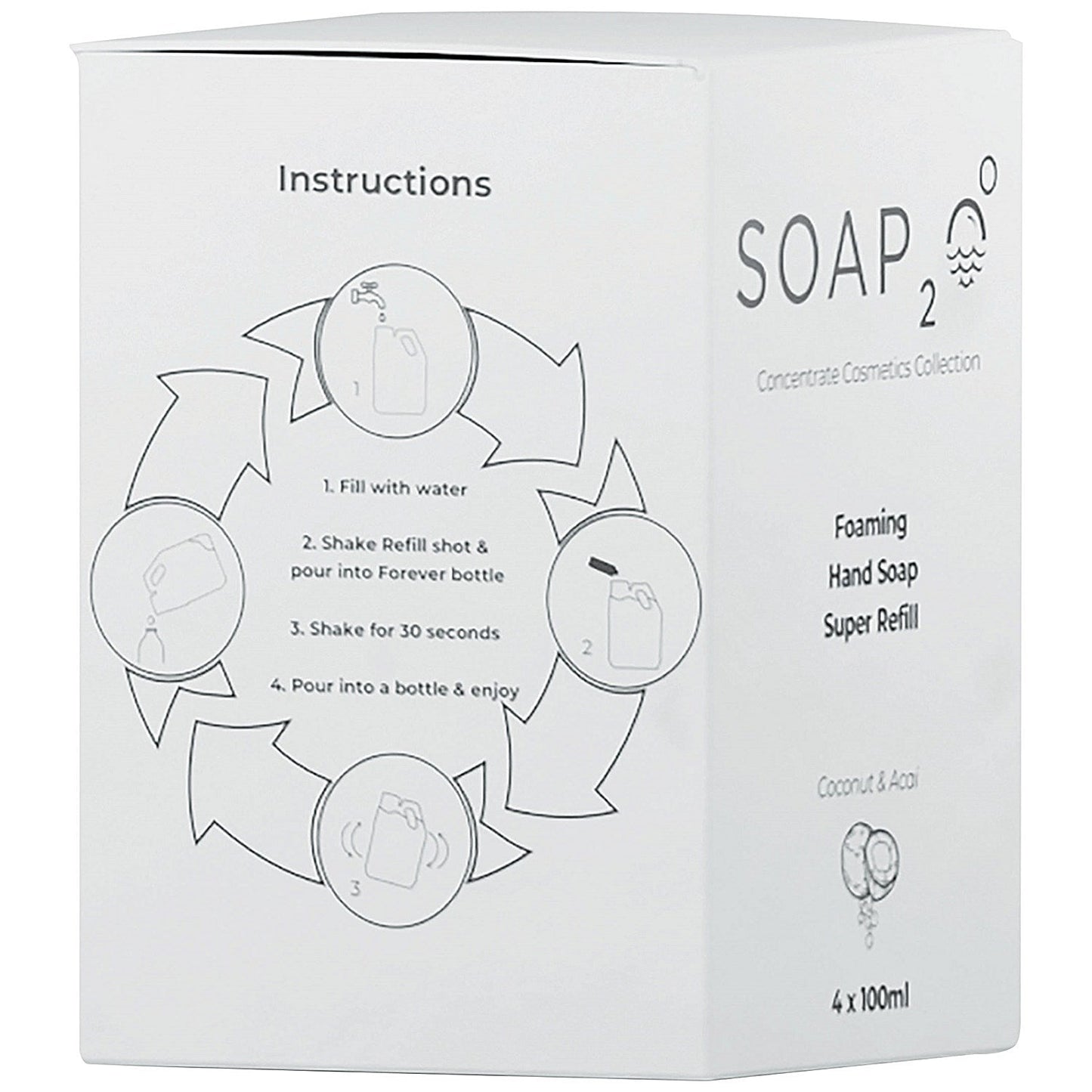 Foaming Hand Soap Super Refill Makes 4 Litres (Pack of 4)