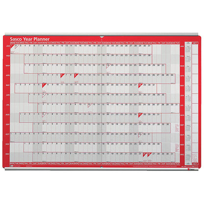 Sasco Aluminium Chart Track, Two Rails (Upper and Lower) for Single 915mm Wide Planner