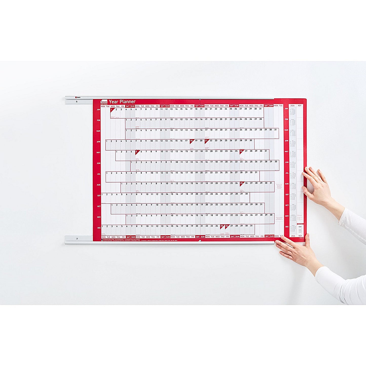 Sasco Aluminium Chart Track, Two Rails (Upper and Lower) for Single 915mm Wide Planner
